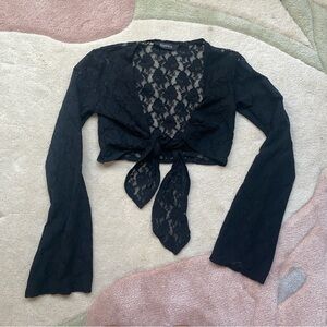 Sheer Lace Shrug Cardigan